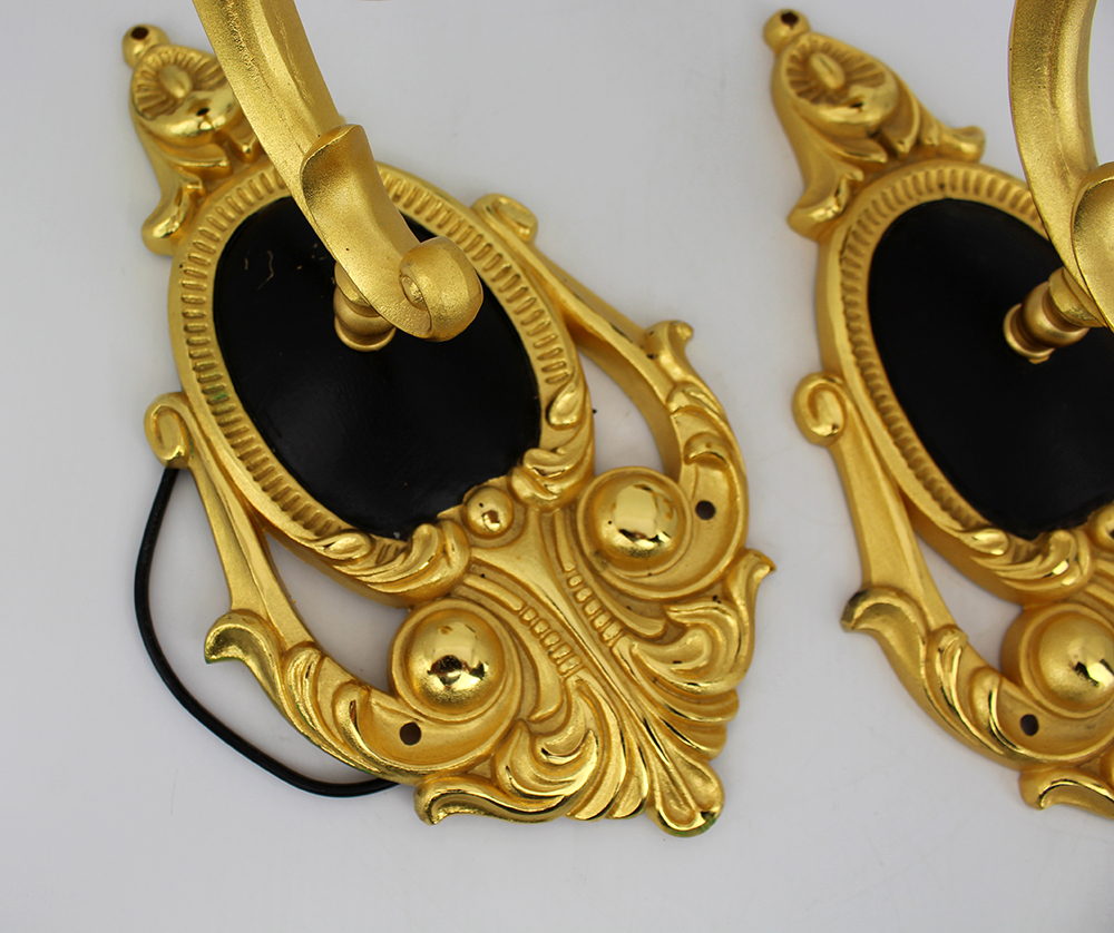 Pair of Gilt Metal Decorative Wall Lights - Image 2 of 6