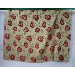 High quality Vintage Lined Patterned Curtains & Material Offcuts