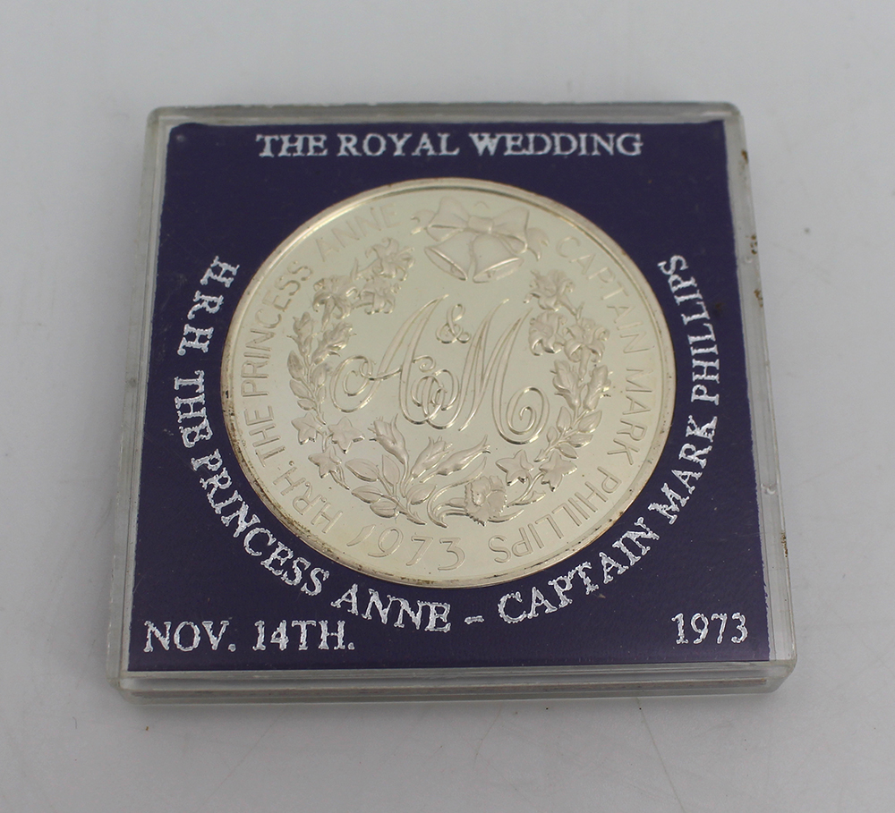 The Royal Wedding Princess Anne 1973 Limited Edition Sterling Silver Coin - Image 2 of 4