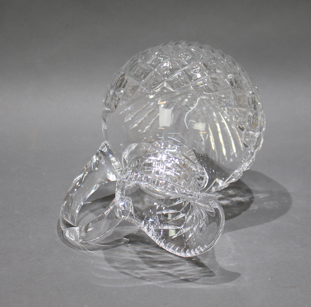 English Cut Glass Crystal Water Jug - Image 3 of 4