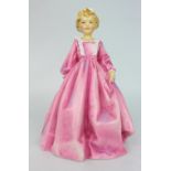 Royal Worcester Figurine Grandmothers Dress Pink Dress