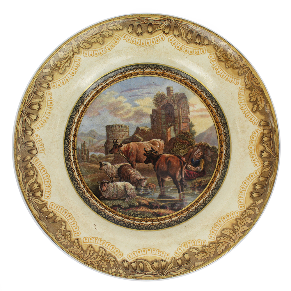 Antique Prattware Plate