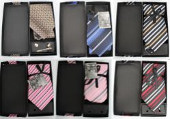 Collection of 6 Hand Made Artificial Silk Ties Boxed