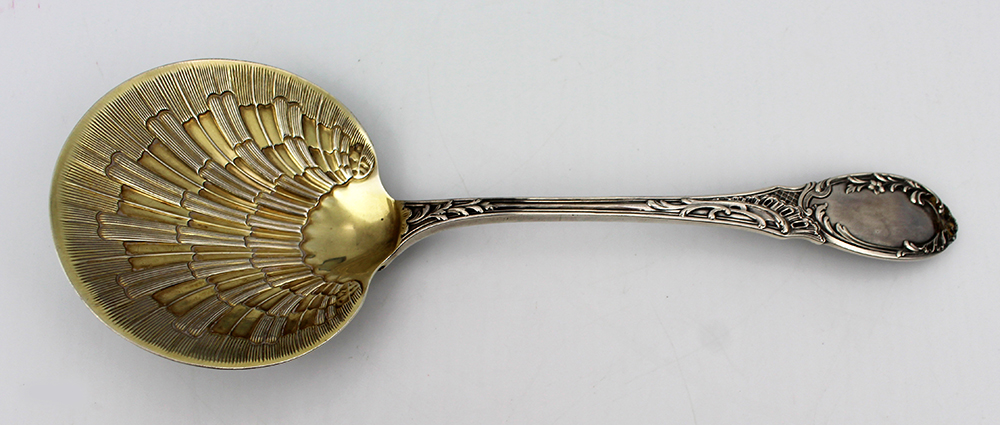 French Tallois & Mayence Silver And Vermeil Strawberry Spoon - Image 4 of 9