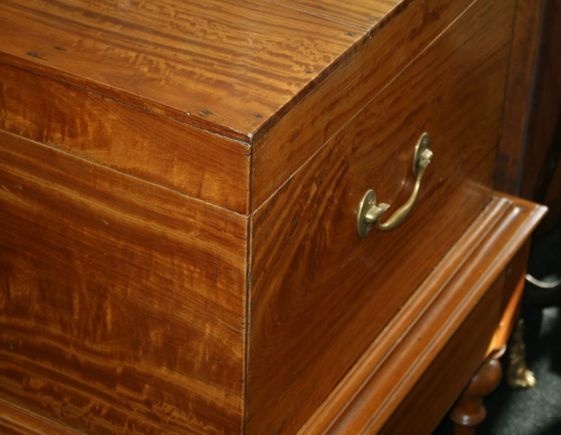 George IV Solid Satinwood Silver Chest on Stand - Image 3 of 10