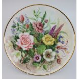 Hand Painted Thomas Germany Aldrington Cabinet Plate