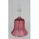 Vintage Cranberry Glass Bell