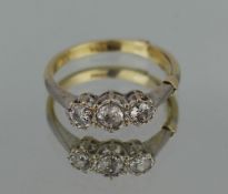 Three Stone Diamond 18ct Ring