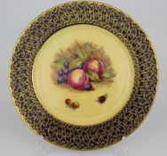 Aynsley Fruit Cabinet Plate
