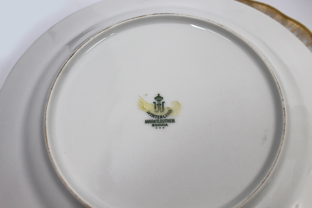 23 Piece Winterling Bavaria White & Gold Porcelain Coffee Service - Image 3 of 8