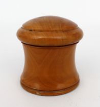 Antique Treen Fruitwood Pot