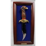 Franklin Mint Golden Eagle Decorative Dagger