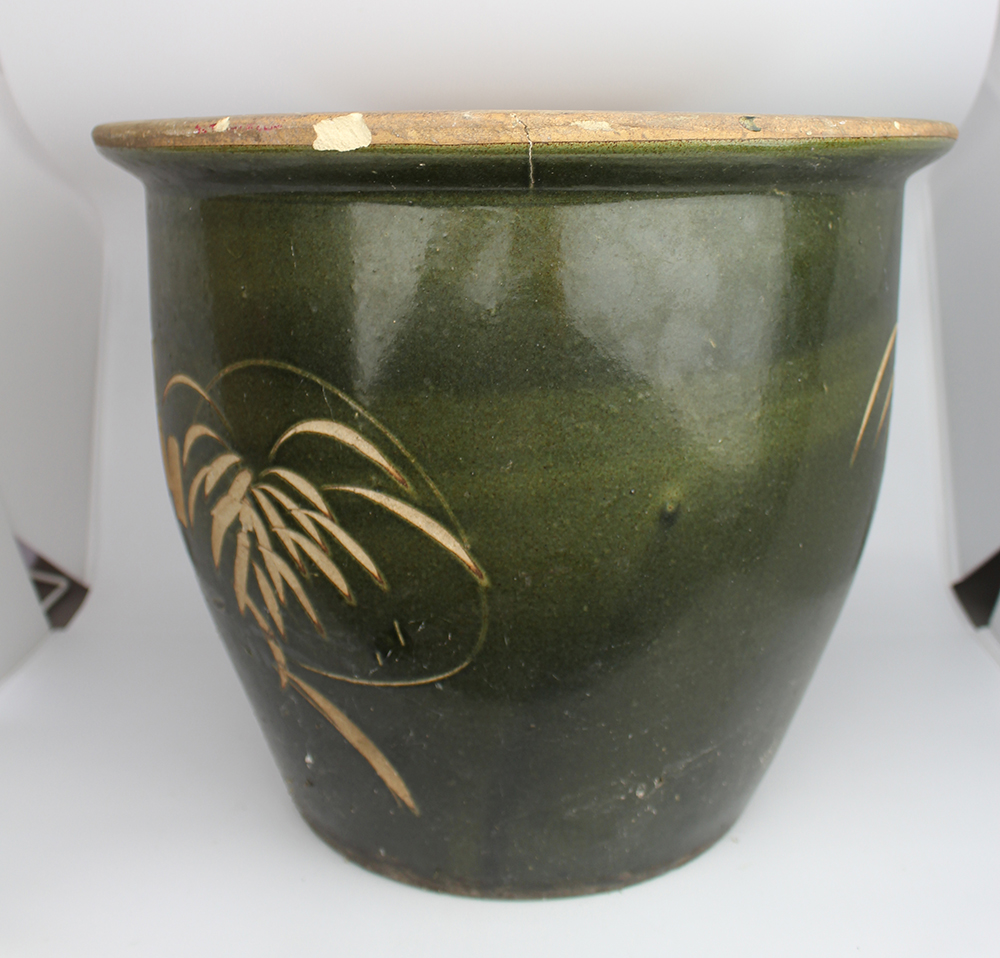 Pair of Earthenware Glazed Jardiniere Planter Pots - Image 3 of 10