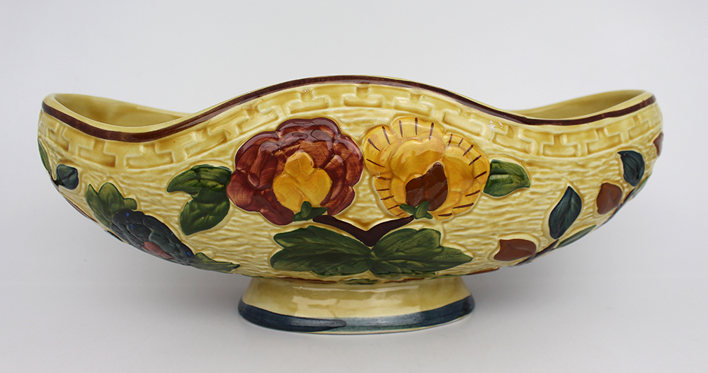 H.J.Wood Indian Tree Boat Shaped Bowl - Image 3 of 5