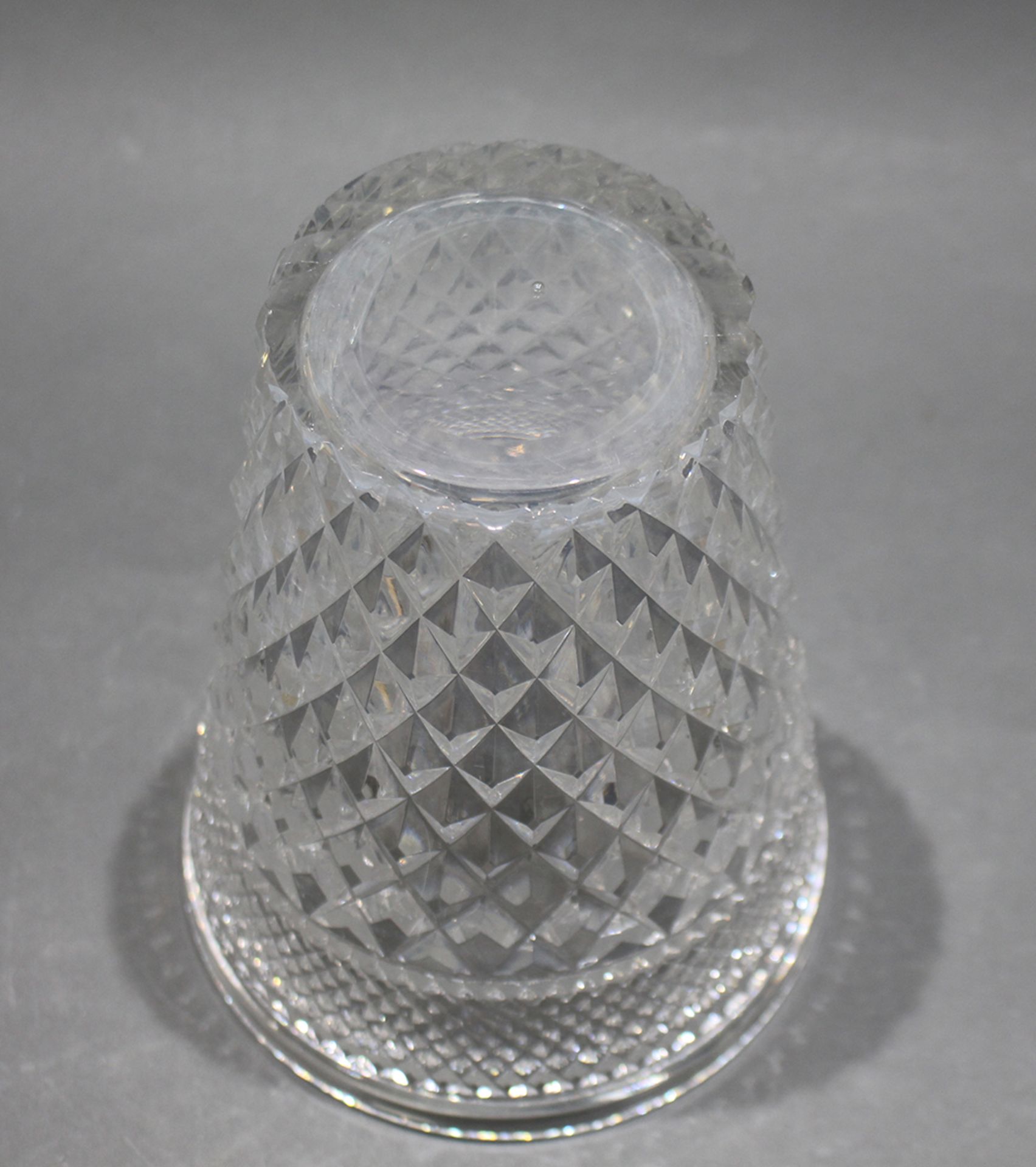 Vintage Cut Glass Crystal Vase Champagne Bucket - Image 3 of 3
