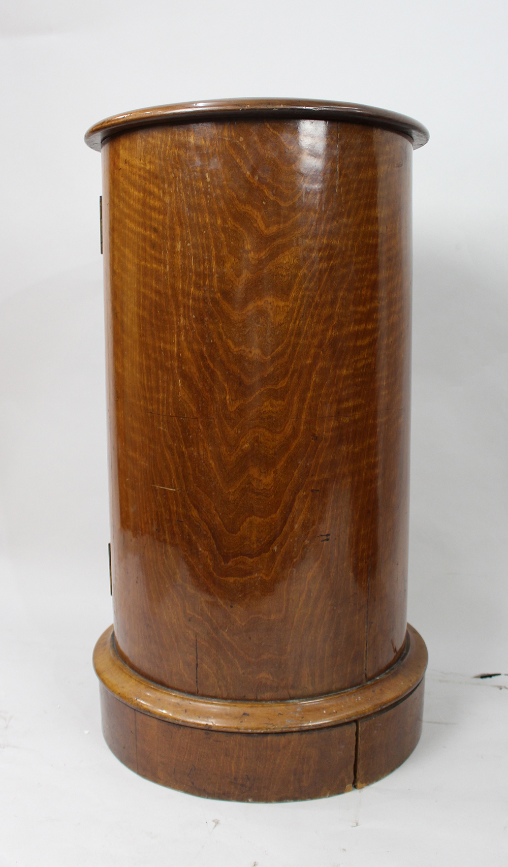 Pair of Victorian Marble Topped Cylindrical Mahogany Pot Cupboards - Image 7 of 13