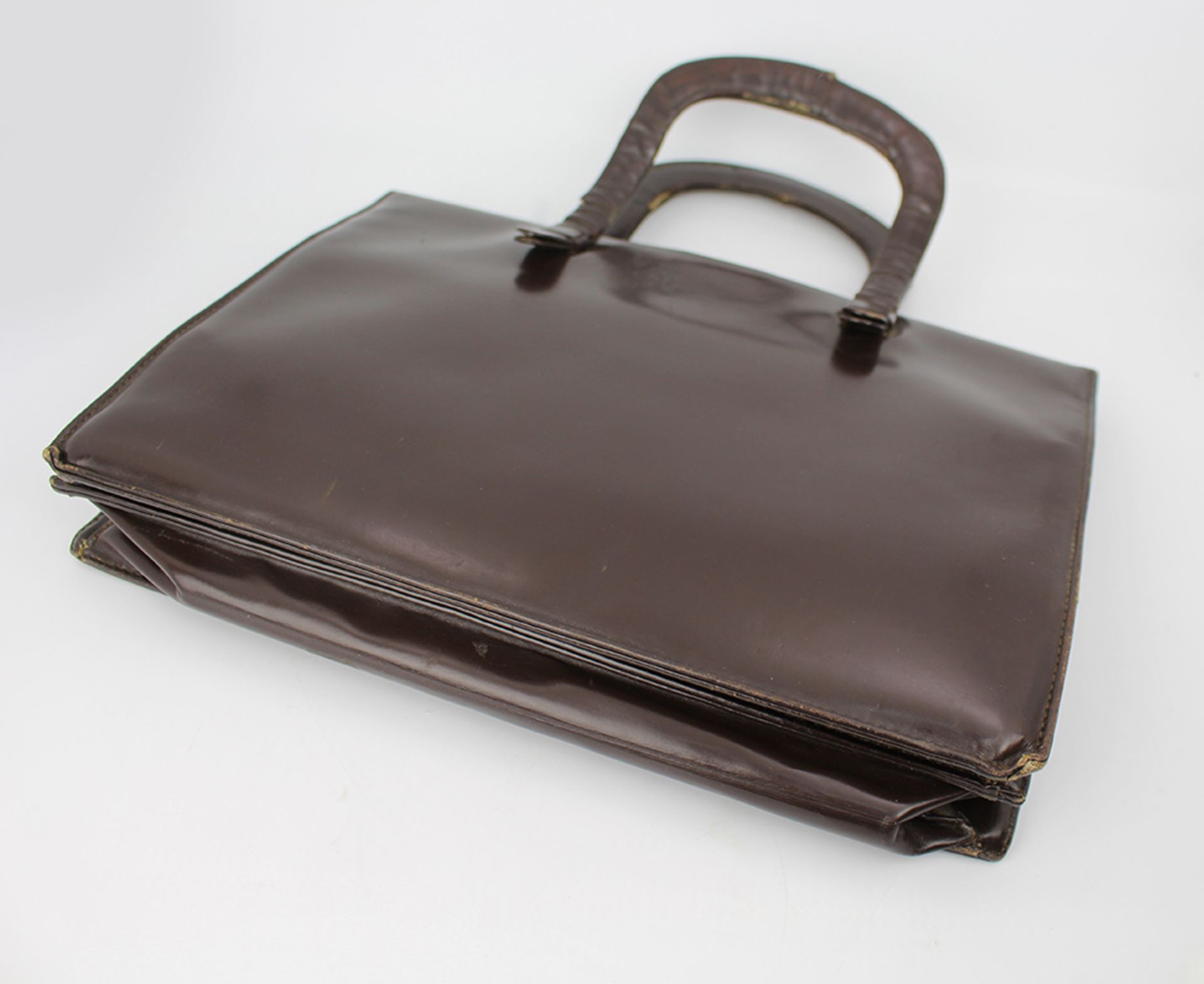 Vintage Patent Leather Handbag - Image 2 of 4