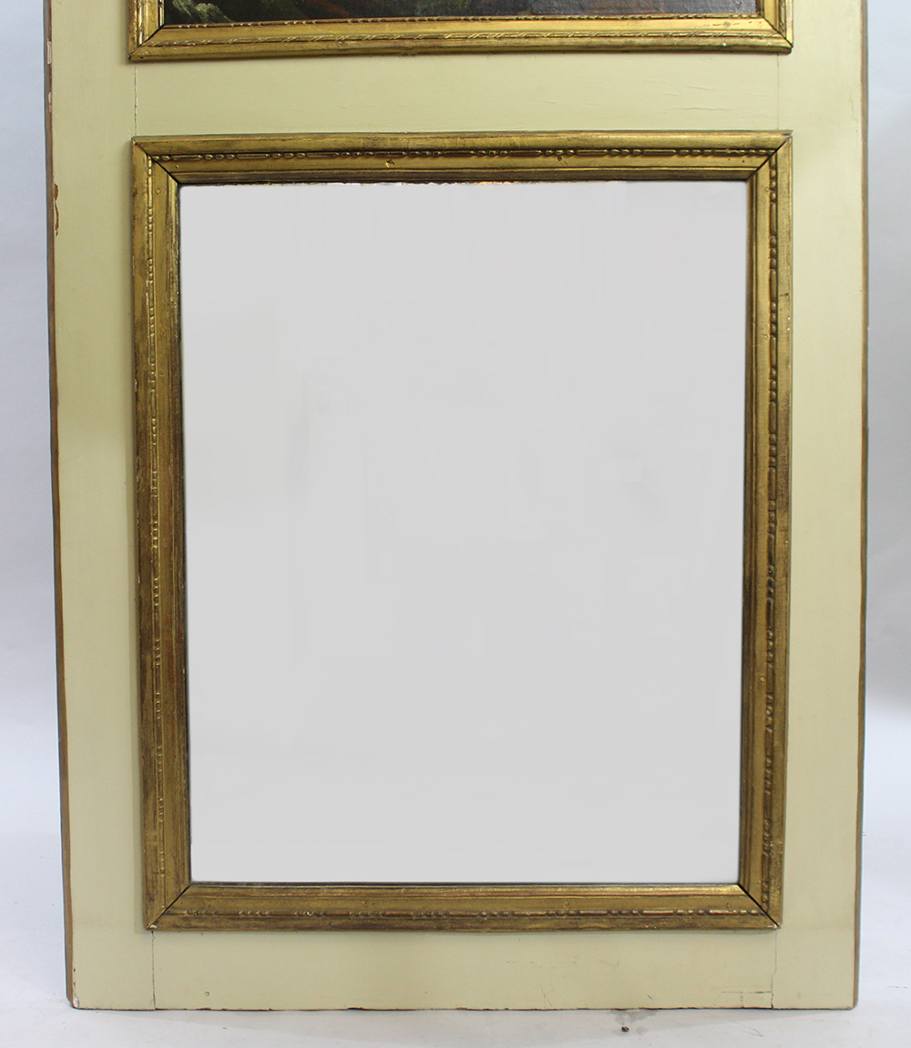 Tall French Antique Chateau Trumeau Mirror c.1890 - Image 6 of 9