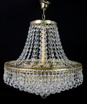 Fine Quality Crystal Gold Plated Chandelier