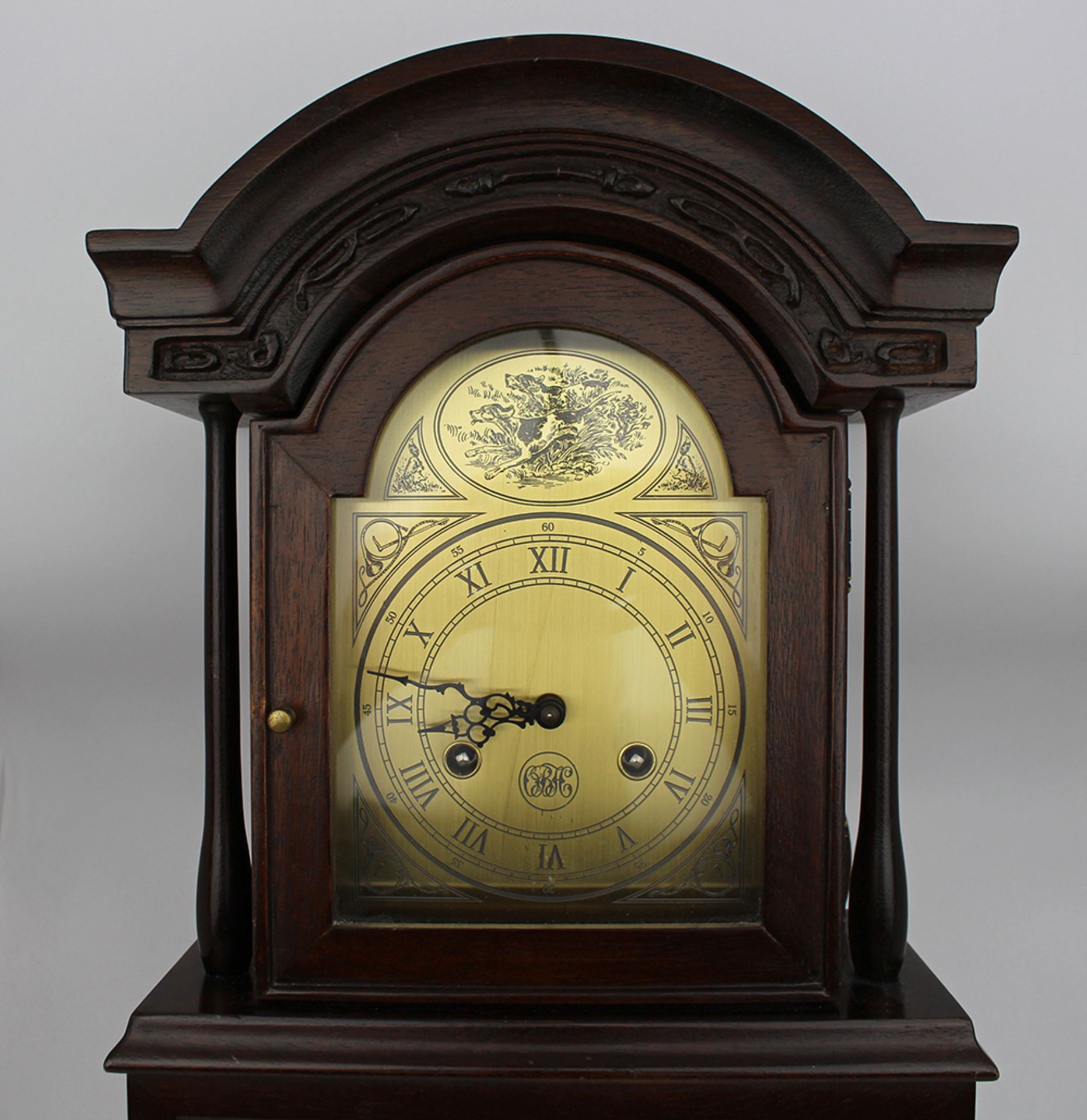 Vintage Hunting Hermle Mantel Clock - Image 3 of 8