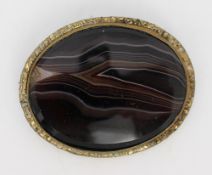 Vintage Agate Brooch