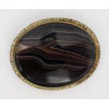 Vintage Agate Brooch