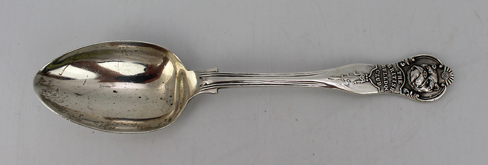 Solid Silver British Bulldog Spoon