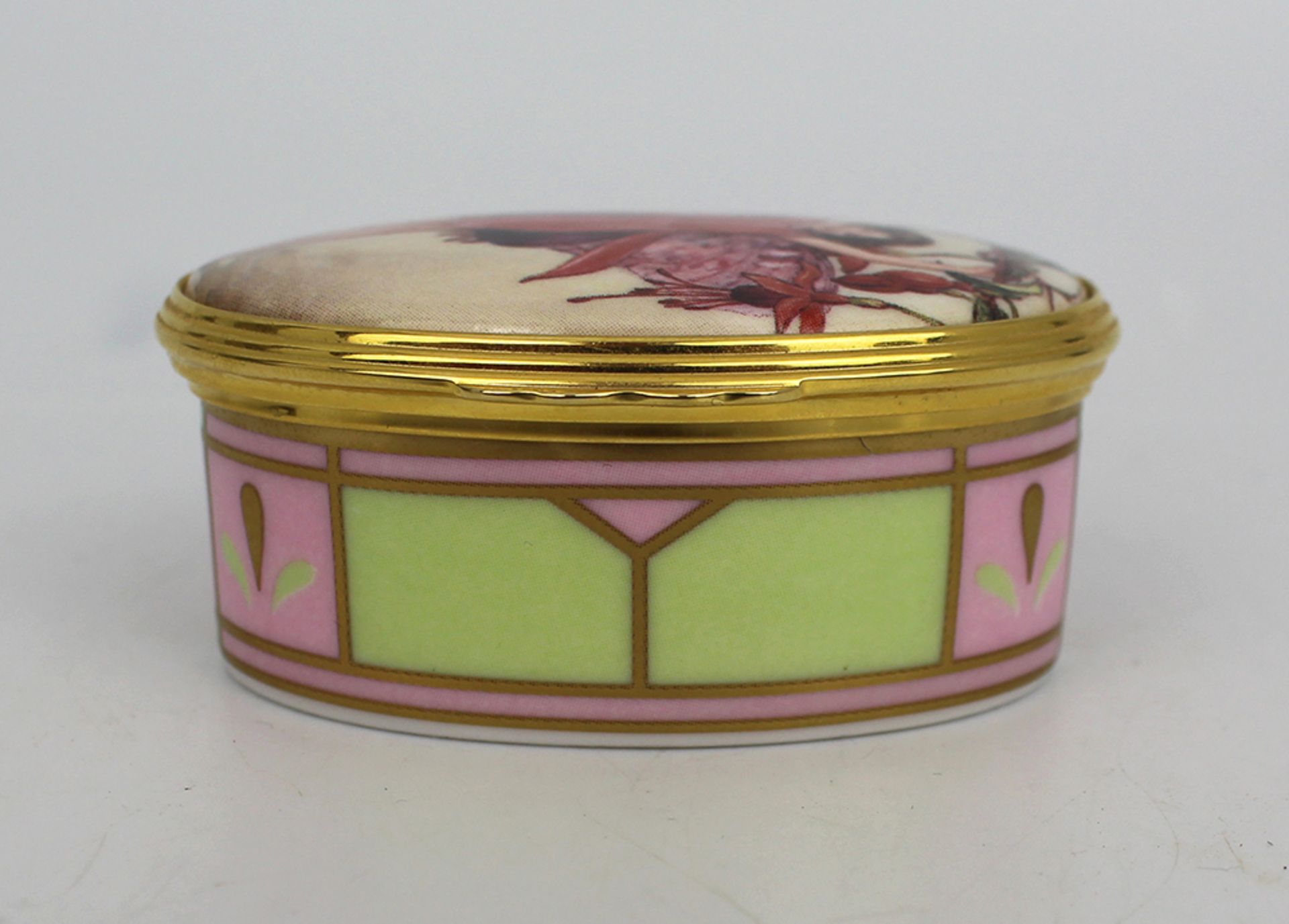 Royal Worcester The Connoisseur Collection Fuchsia Fairy Trinket Box - Image 2 of 4