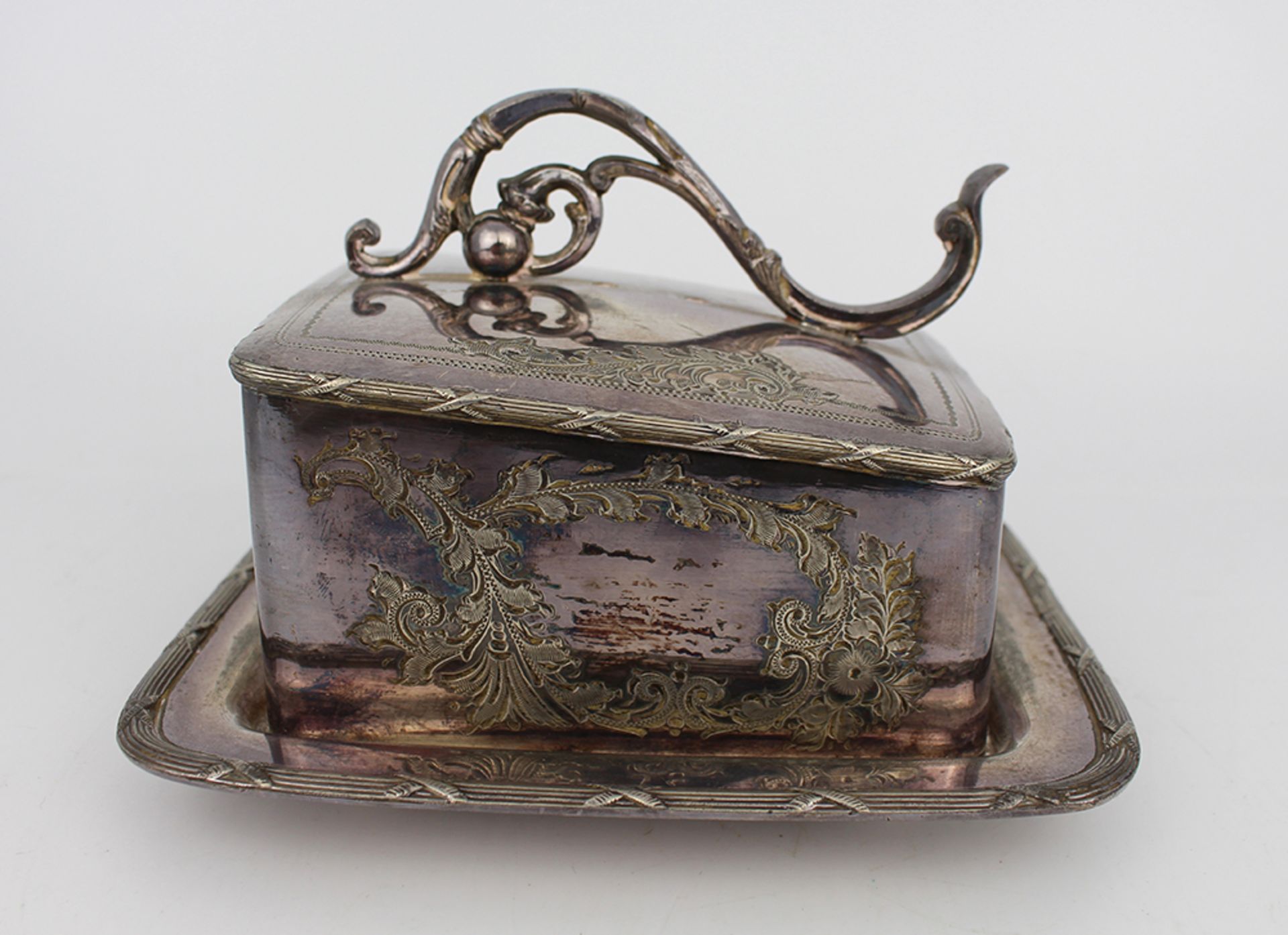 Antique Silver Plated Cheese Dish