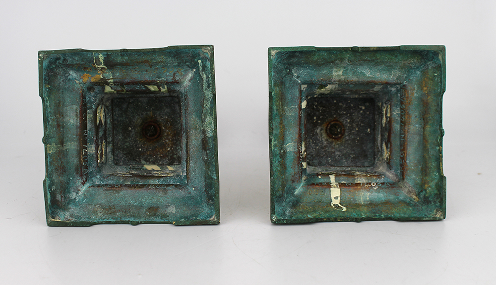 Pair of Ornate Brass Candlesticks - Image 4 of 4