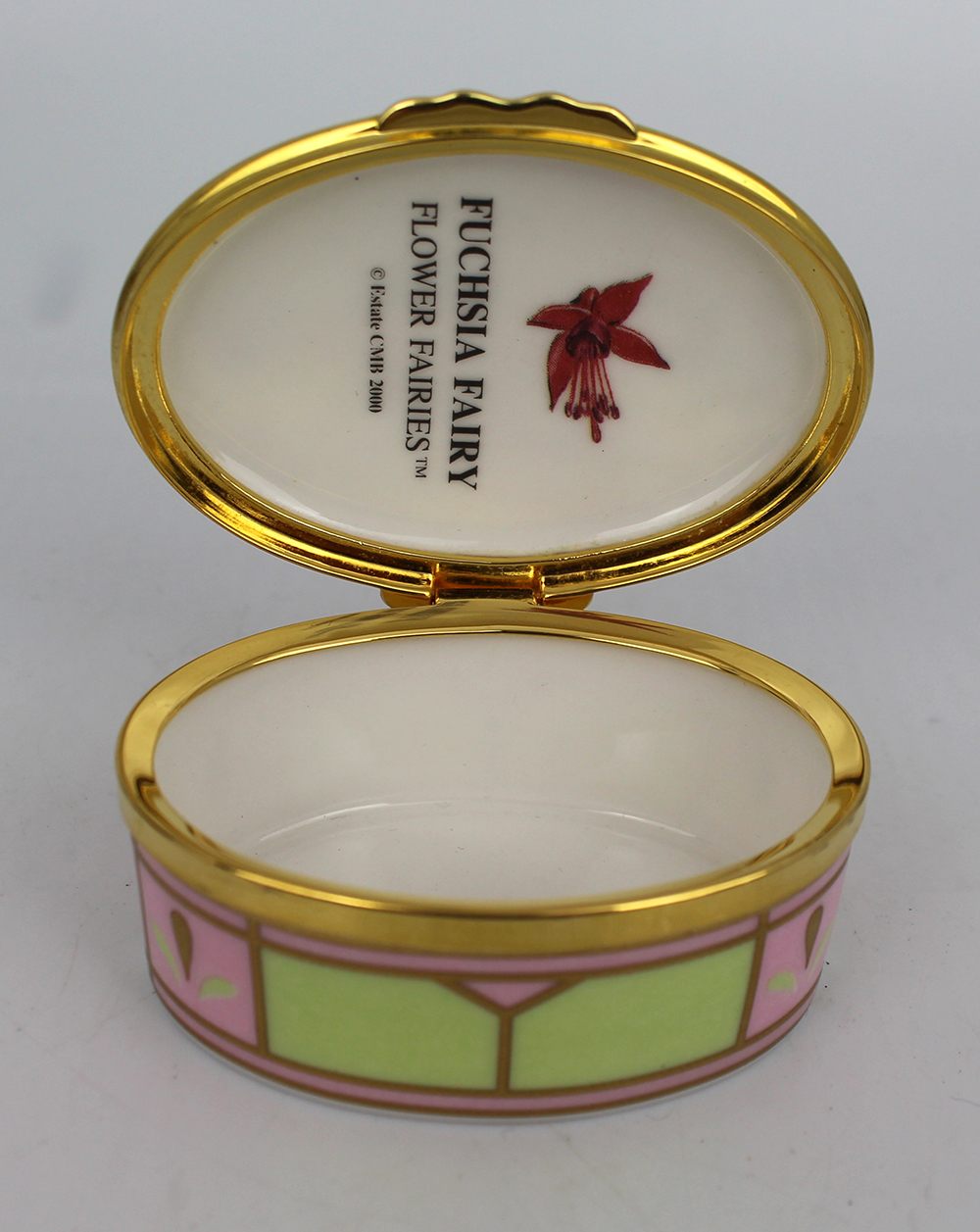 Royal Worcester The Connoisseur Collection Fuchsia Fairy Trinket Box - Image 3 of 4