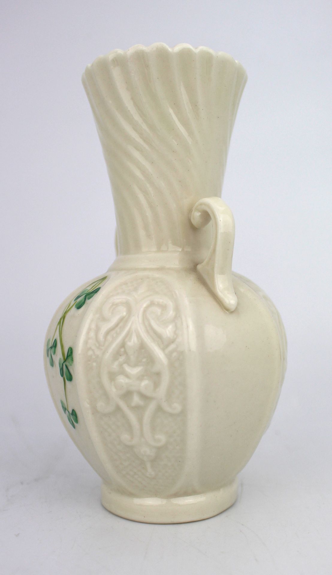 Irish Belleek Two Handled Vase c.1970 - Image 2 of 4