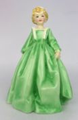 Royal Worcester Figurine Green Grandmothers Dress