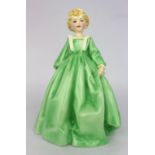 Royal Worcester Figurine Green Grandmothers Dress