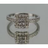 Diamond 18ct White Gold Ring 0.70 carat