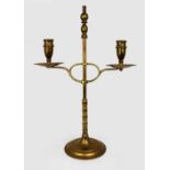 Vintage Brass Adjustable Twin Branch Candelabra