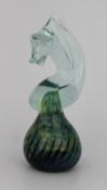 Vintage Maltese Mdina Glass Seahorse Paperweight