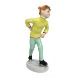 Royal Worcester Miniature Figurine Tuesday Boy