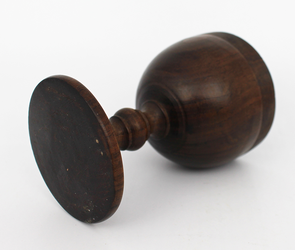 Antique Lignue Vitae Treen Urn - Image 3 of 3