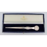 Mappin & Webb Solid Silver Royal Wedding Letter Opener Cased