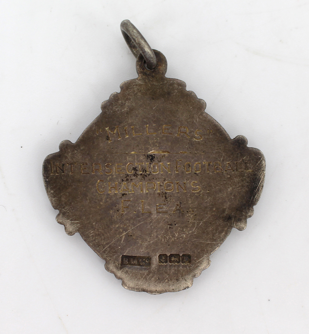 Enfield Athletic Club Enamel Silver Pendant Birmingham 1928 - Image 2 of 2