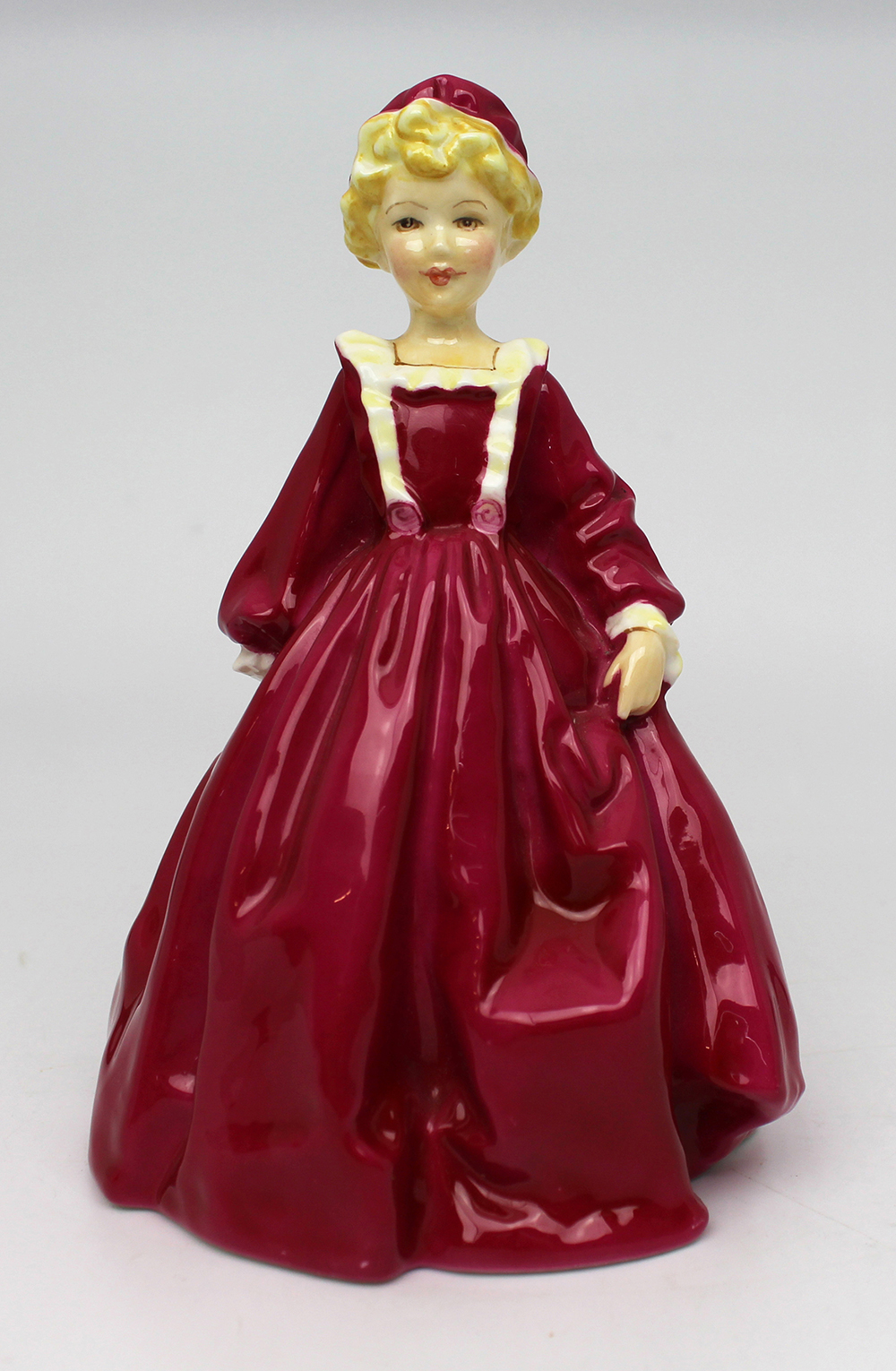 Royal Worcester Figurine Red Grandmothers Dress