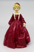 Royal Worcester Figurine Red Grandmothers Dress