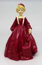 Royal Worcester Figurine Red Grandmothers Dress