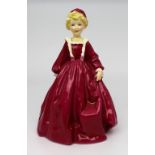 Royal Worcester Figurine Red Grandmothers Dress