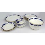 Aynsley Blue & White Ribbon 11 Pieces
