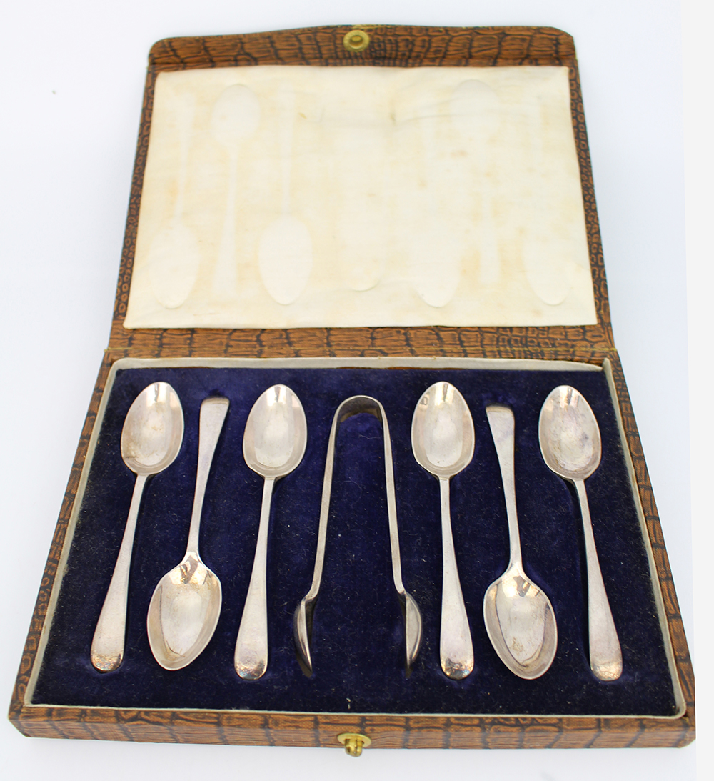 Vintage Silver Plated Sugar Spoon Set