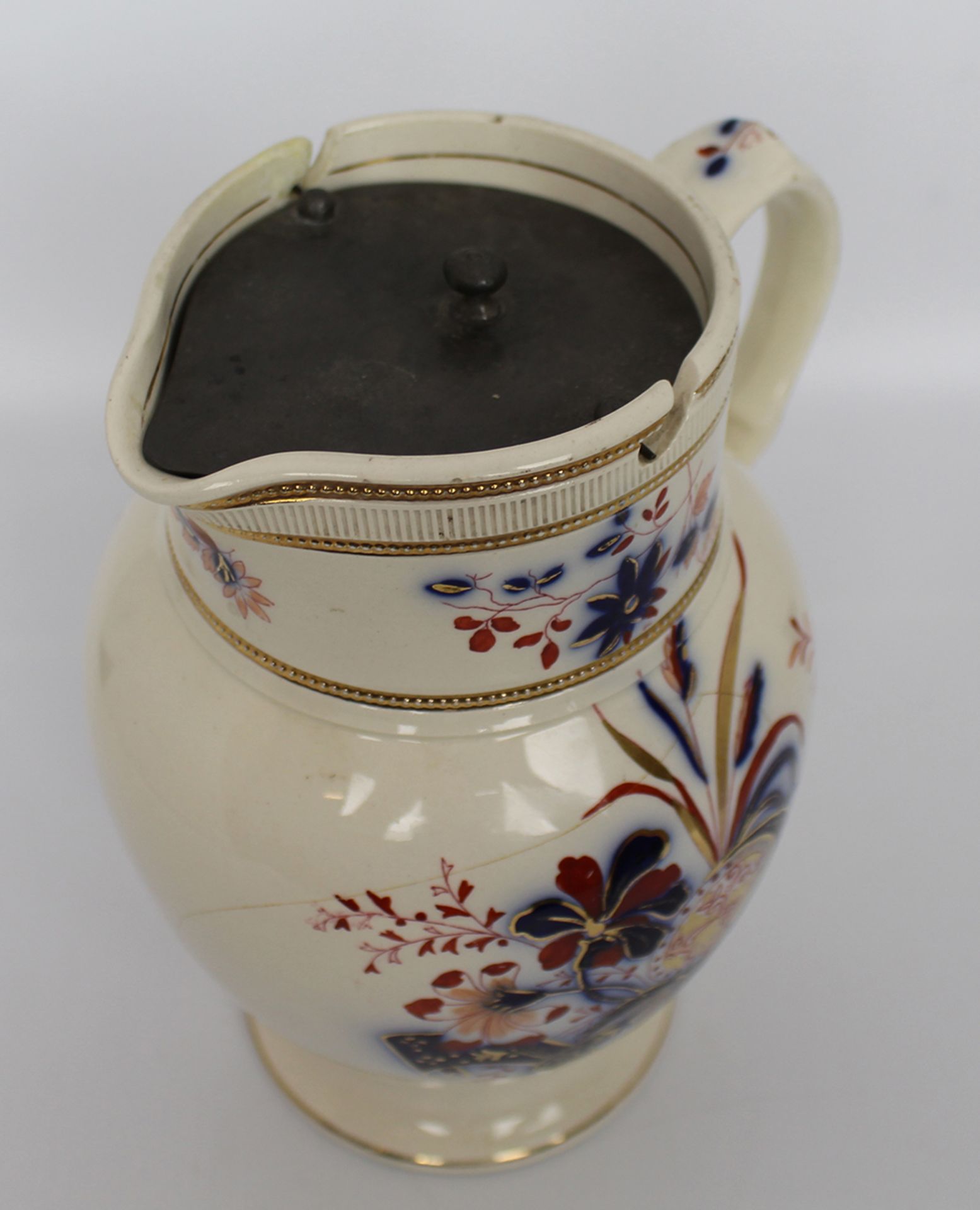E.M & Co Jug with Pewter Lid - Image 5 of 6