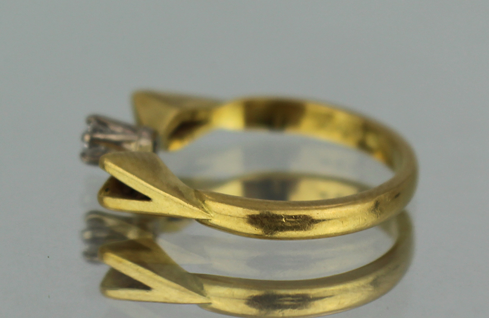 Diamond 18ct Yellow Gold Ring - Image 4 of 4