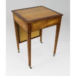 George III Sheraton Satinwood Writing Table